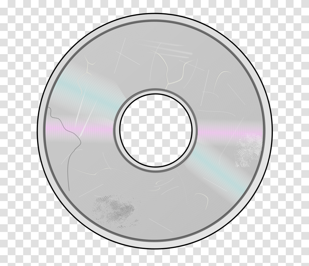 Free Clip Art More Obviously Damaged Compact Disc, Disk, Dvd Transparent Png