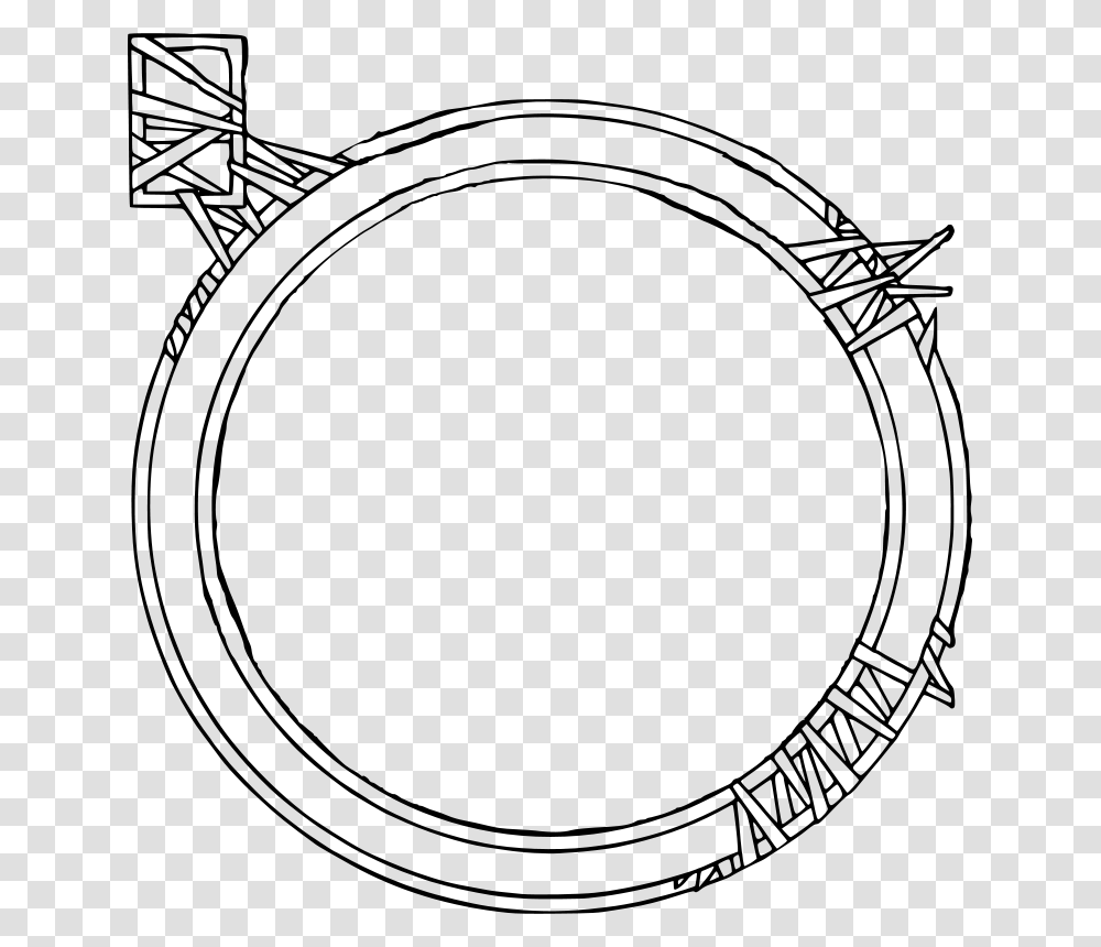 Free Clip Art Odd Circle Frame, Gray, World Of Warcraft Transparent Png