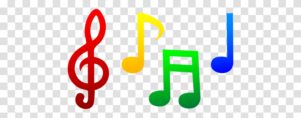 Free Clip Art Of Four Colorful Musical Notes Sweet Clip Art, Number, Word Transparent Png