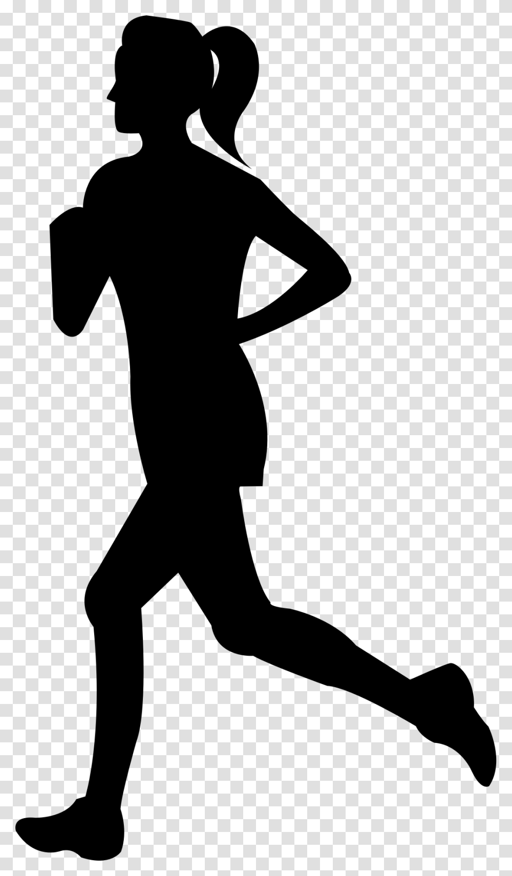 Free Clip Art Of Person Running Clipart Silhouette, Gray, World Of Warcraft Transparent Png