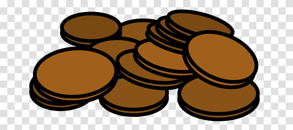 Free Clip Art Pennies, Sliced, Coin, Money, Oval Transparent Png