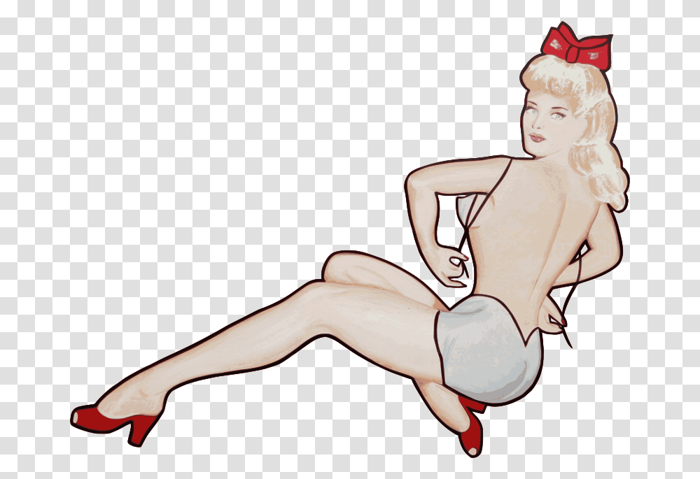 Free Clip Art Pin Up Girl, Person, Drawing, Lingerie Transparent Png