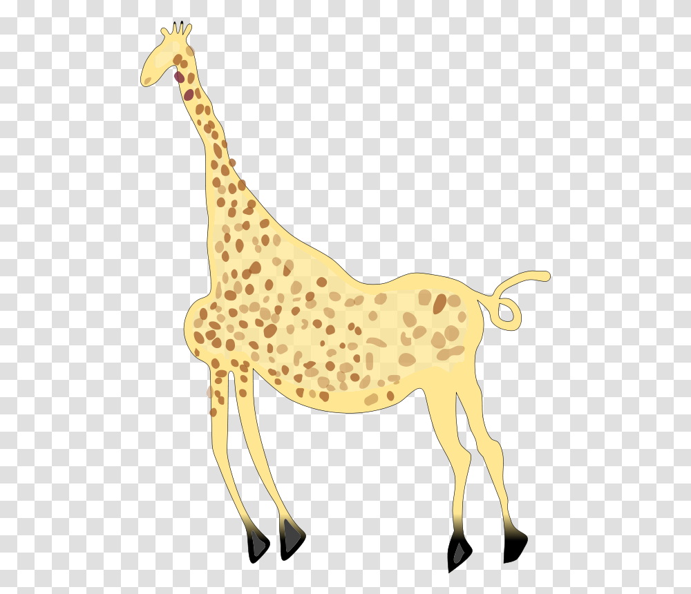 Free Clip Art Rock Art Acacus Giraffe, Antelope, Wildlife, Mammal, Animal Transparent Png