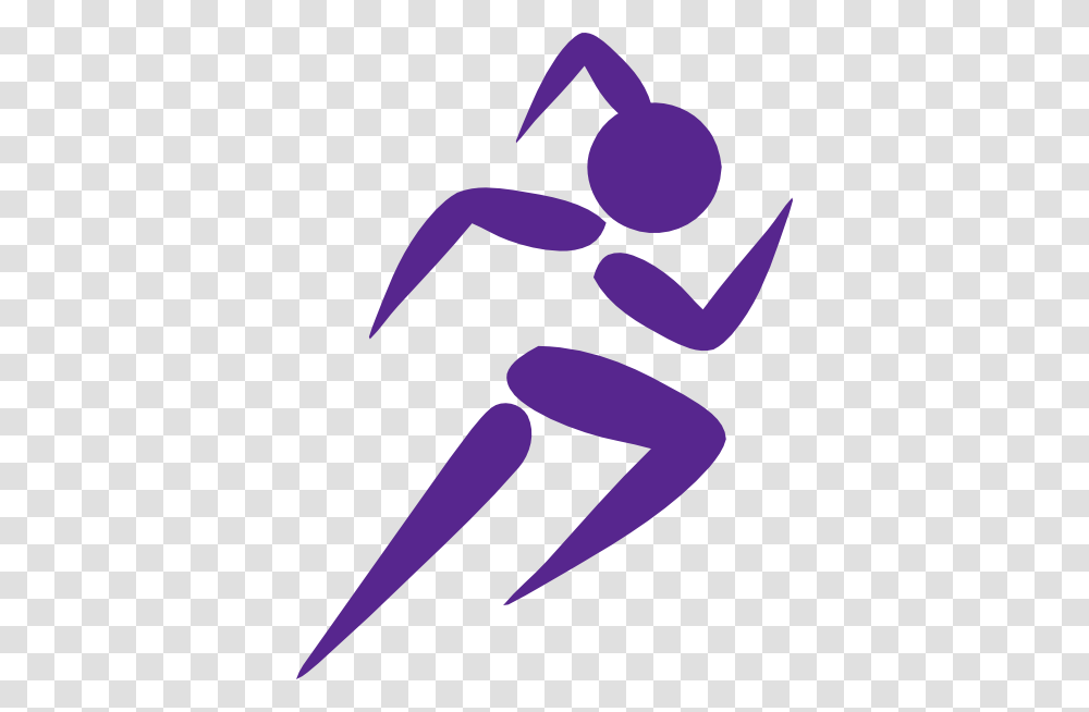 Free Clip Art Running Woman Girl Running Purple Clip Art, Label, Bottle Transparent Png