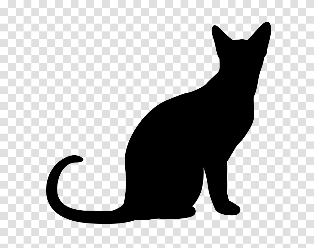 Free Clip Art Sitting Cat Silhouette, Gray, World Of Warcraft Transparent Png