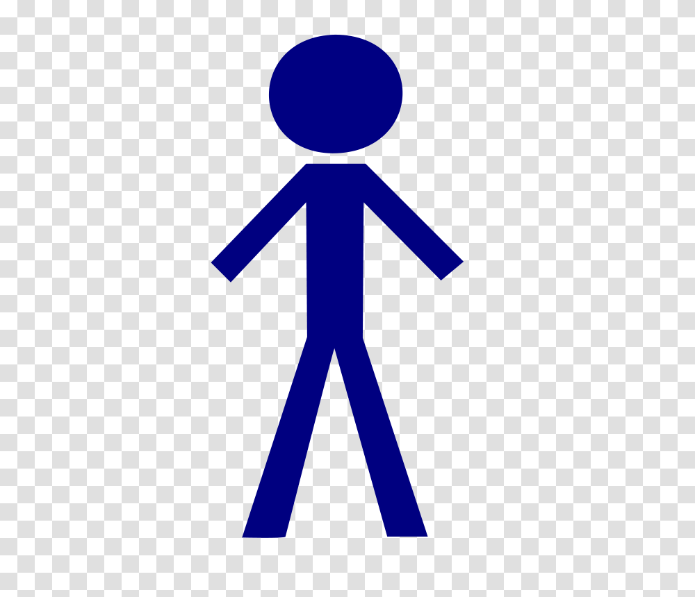 Free Clip Art Stick Figure Male, Cross, Pedestrian, Sign Transparent Png