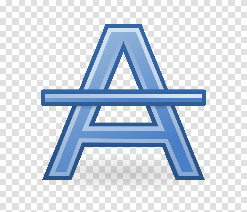 Free Clip Art Tango Format Text Strike Through, Cross, Triangle, Alphabet Transparent Png