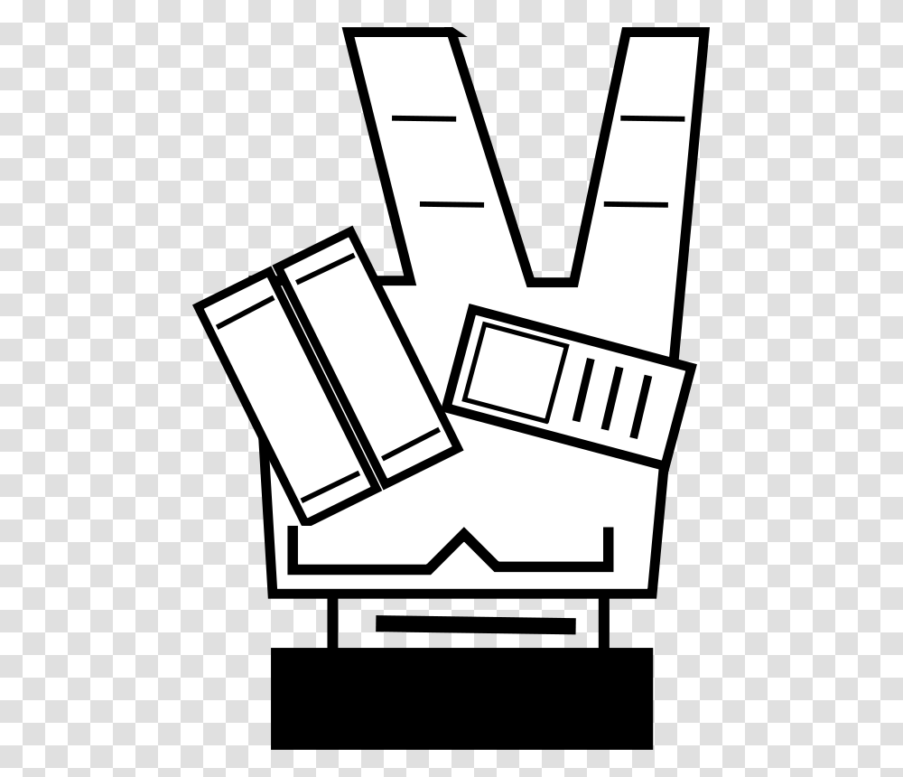Free Clip Art Victory Hand Bujung, Green, Stencil, Number Transparent Png