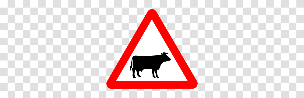 Free Clip Art Warning Triangle, Sign, Road Sign, Cow Transparent Png