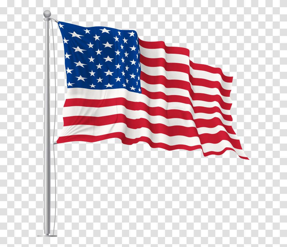 Free Clipart American Flag Waving Transparent Png