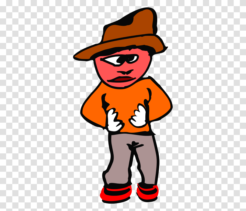 Free Clipart Angry Man With Hat Rdevries, Apparel, Person, Human Transparent Png