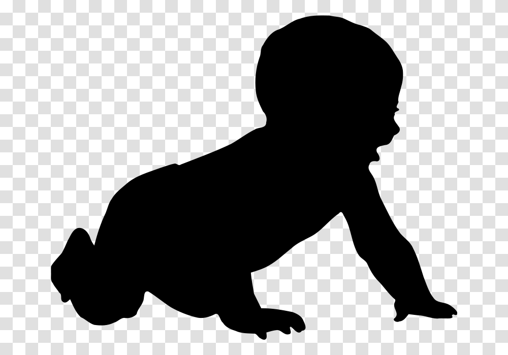 Free Clipart Baby Silhouette Gringer, Gray, World Of Warcraft Transparent Png