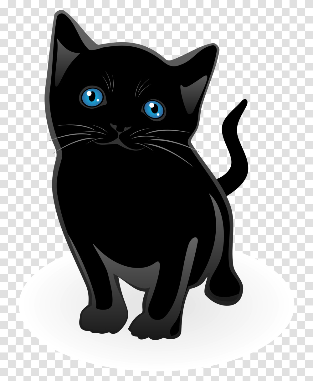 Free Clipart Black Cat, Pet, Mammal, Animal, Kitten Transparent Png