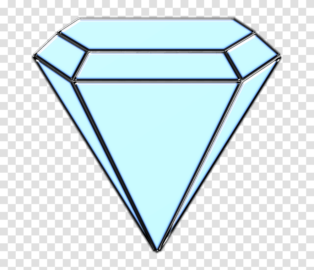 Free Clipart Blue Diamond, Triangle, Mailbox, Letterbox, Gemstone Transparent Png