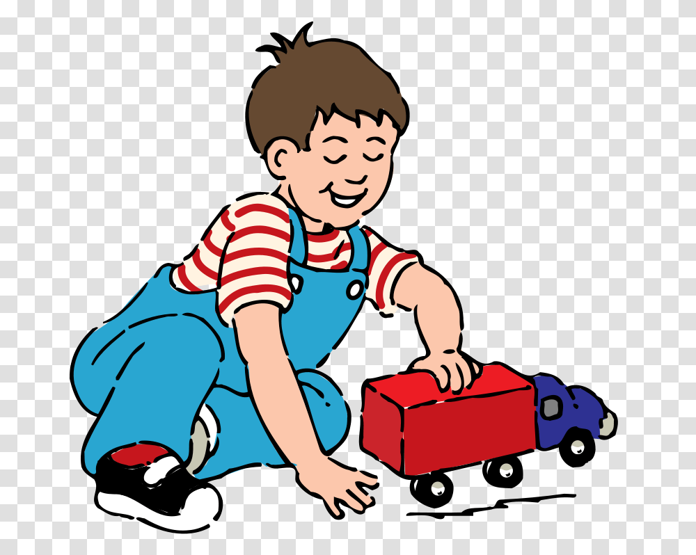 Free Clipart Boy Playing With Toy Truck Johnny Automatic, Person, Human, Kid, Child Transparent Png