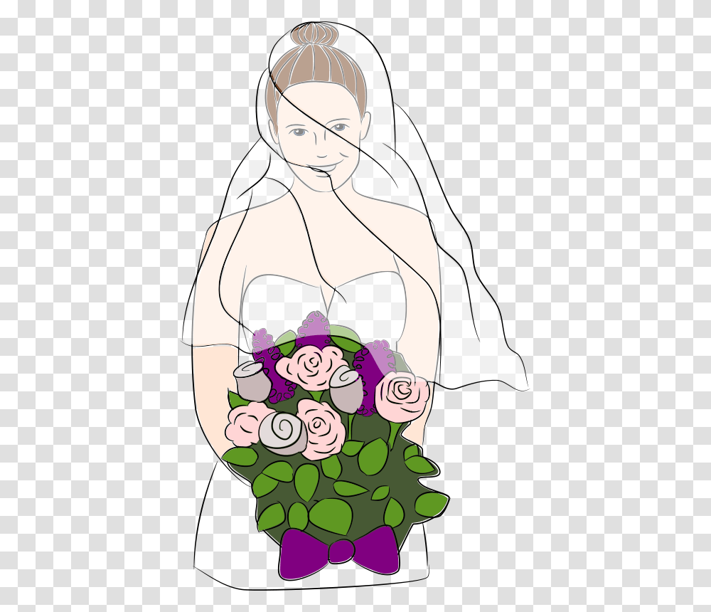 Free Clipart Bride Dear Theophilus, Person, Plant, Flower Transparent Png