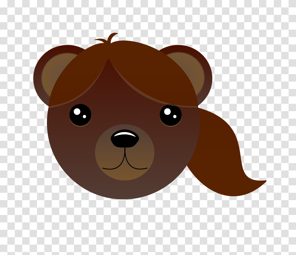 Free Clipart Brown Bear With Pony Tail Intergrapher, Animal, Mammal, Wildlife, Rodent Transparent Png