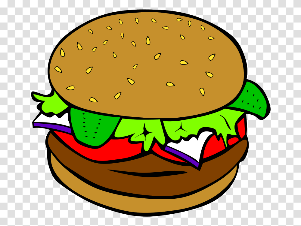 Free Clipart, Burger, Food Transparent Png