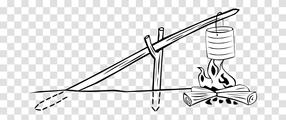 Free Clipart Campfires And Cooking Cranes Gerald G, Weapon, Blade Transparent Png