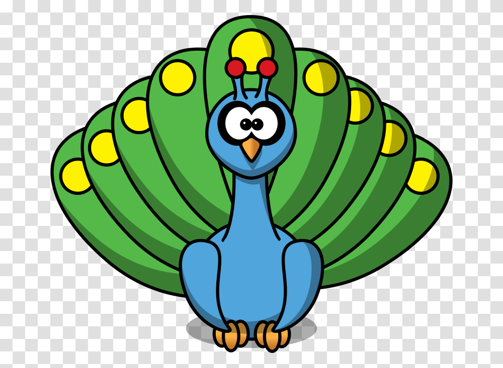 Free Clipart Cartoon Peacock Studiofibonacci, Animal, Bird, Ball, Sphere Transparent Png