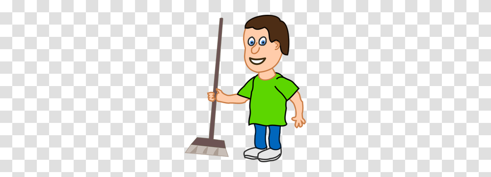 Free Clipart Cleaning Supplies, Person, Human, Broom Transparent Png