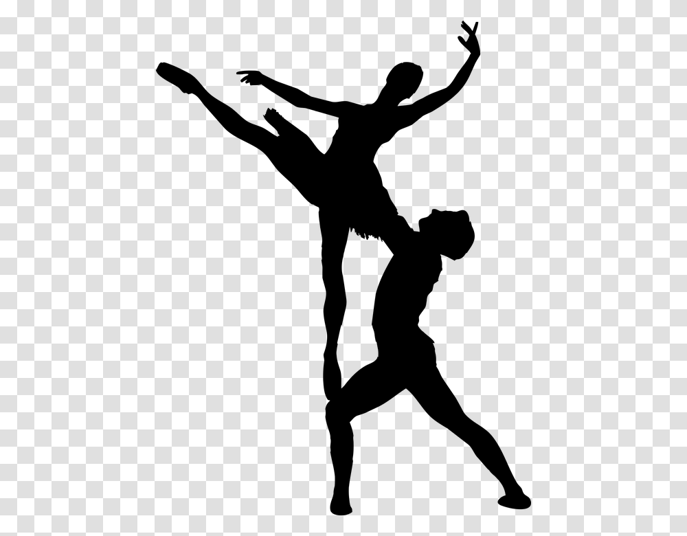 Free Clipart Dancing Couple Silhouette Public Silhouette Ballet Dancers, Gray, World Of Warcraft Transparent Png