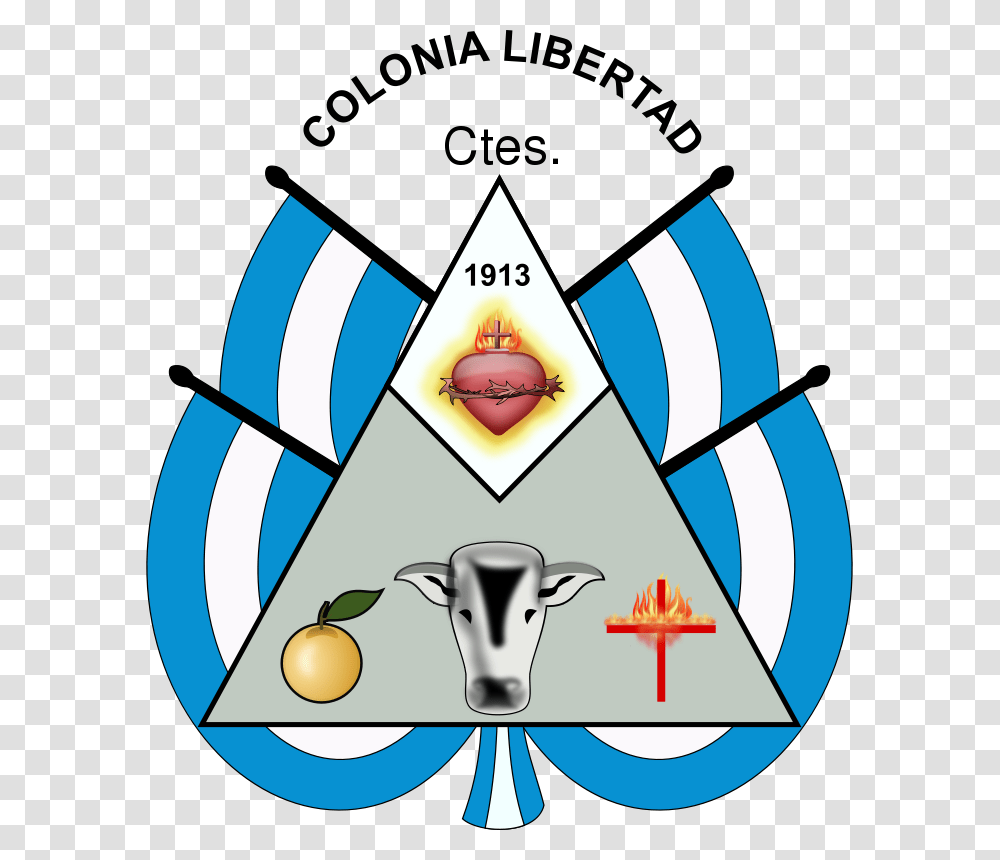 Free Clipart Escudo De La Municipalidad De Colonia Libertad, Triangle, Metropolis Transparent Png