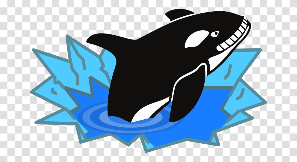 Free Clipart Evil Orca Cartoon Looking And Smiling With Teeth, Animal, Sea Life, Bird, Mammal Transparent Png