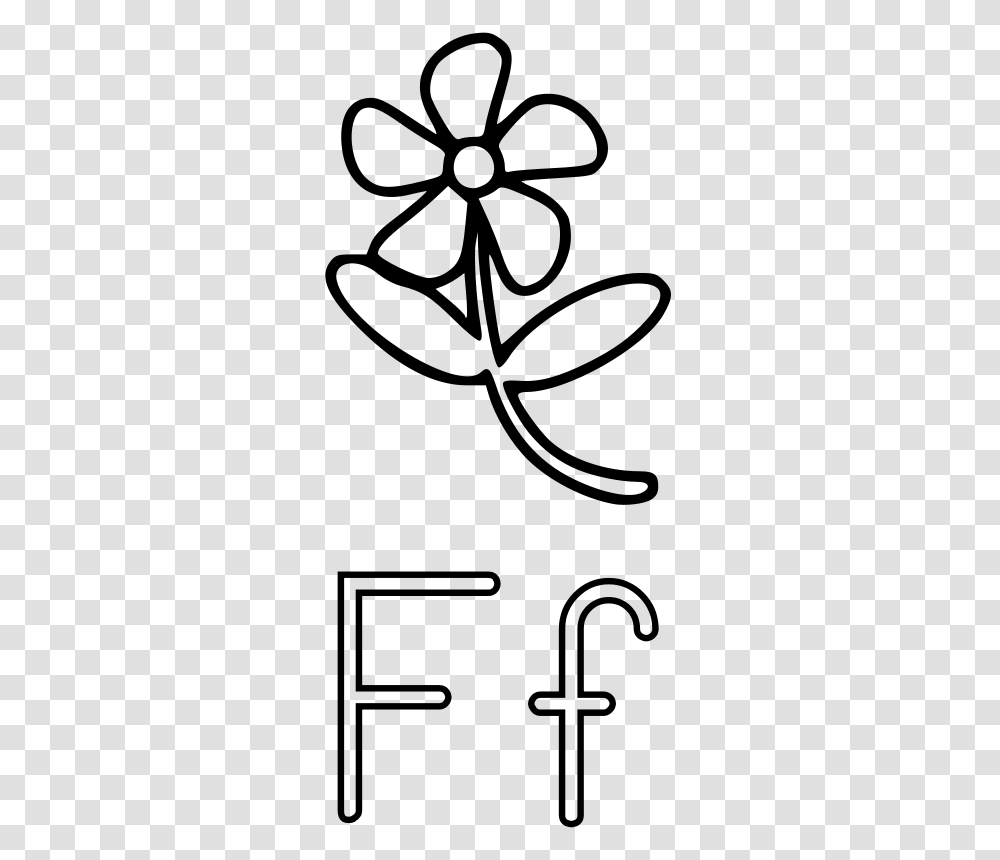 Free Clipart F Is For Flower Mazeo, Gray, World Of Warcraft Transparent Png