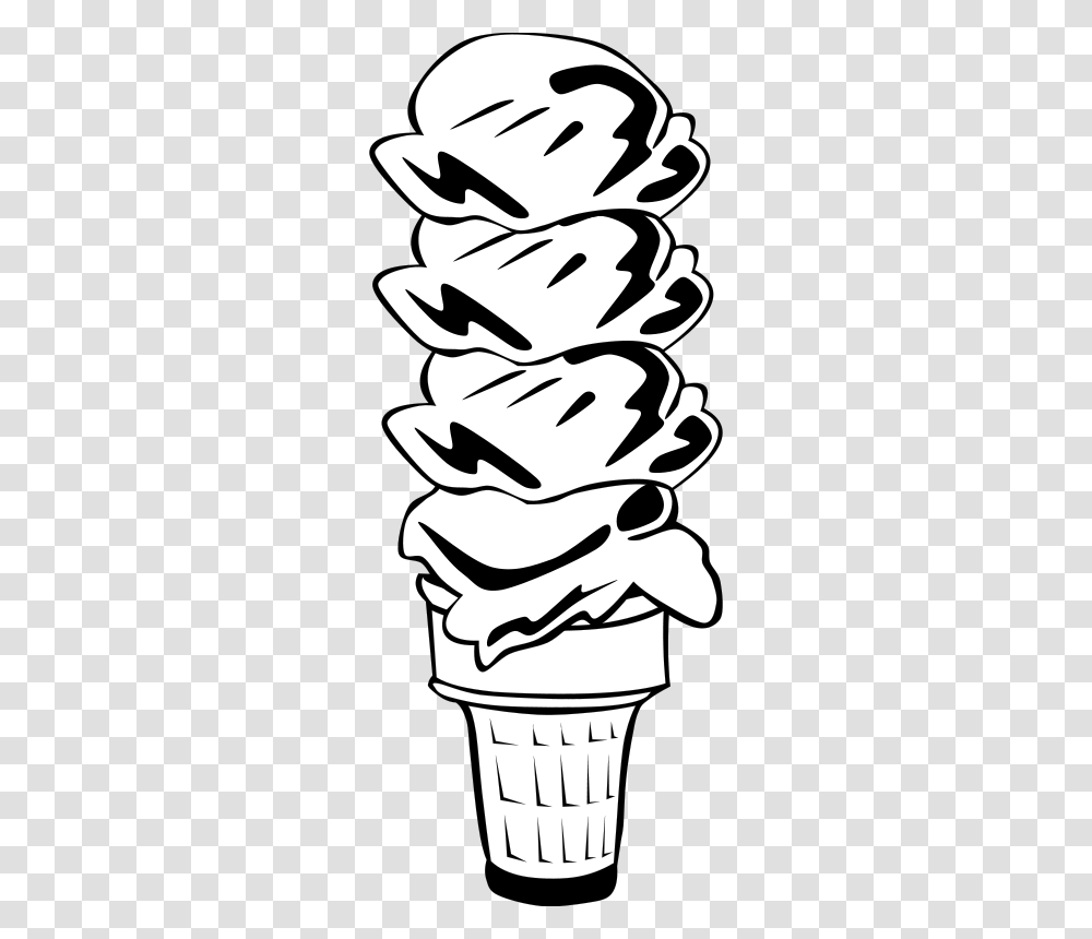 Free Clipart Fast Food Desserts Ice Cream Cone Quad Gerald G, Stencil, Person, Human Transparent Png