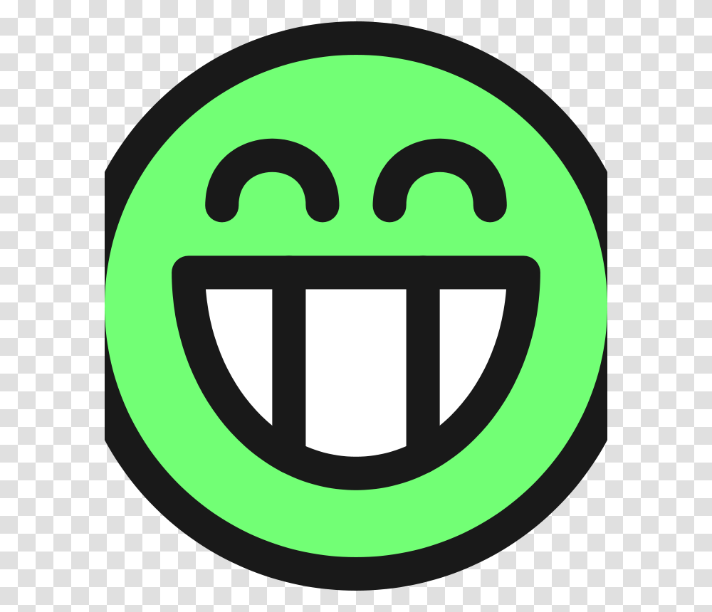 Free Clipart Flat Grin Smiley Emotion Icon Emoticon Qubodup, Label, Logo Transparent Png