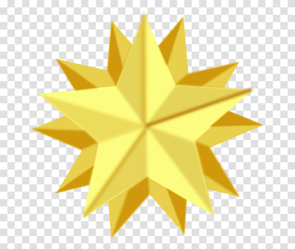 Free Clipart Golden Star Pauthonic, Star Symbol, Cross Transparent Png