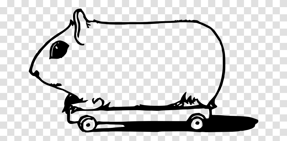 Free Clipart Guinea Pig On Wheels, Gray, World Of Warcraft Transparent Png