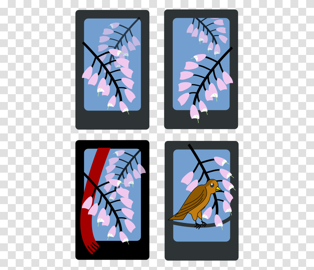 Free Clipart Hanafuda Fuji, Bird, Animal, Pattern Transparent Png