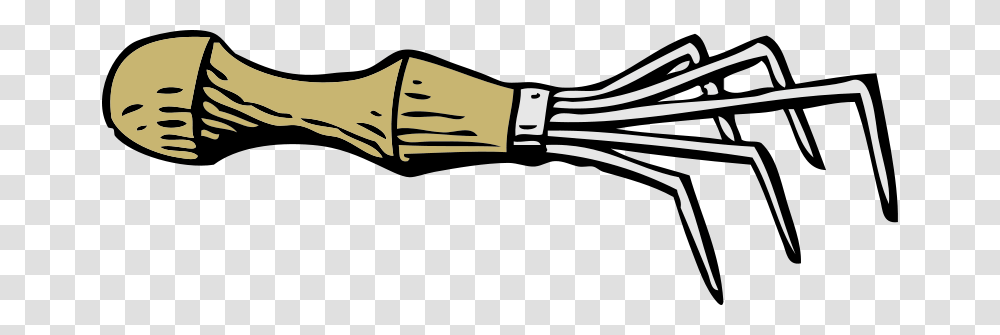 Free Clipart Hand Rake Johnny Automatic, Cutlery, Building Transparent Png