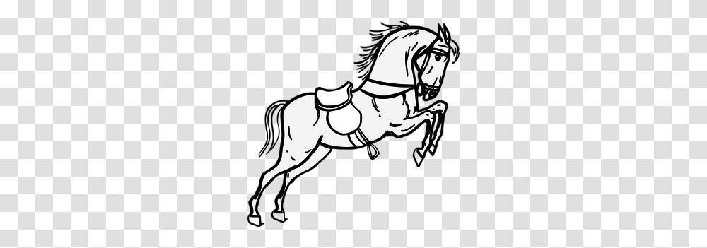 Free Clipart Horse And Carriage, Person, Stencil, Mammal, Animal Transparent Png