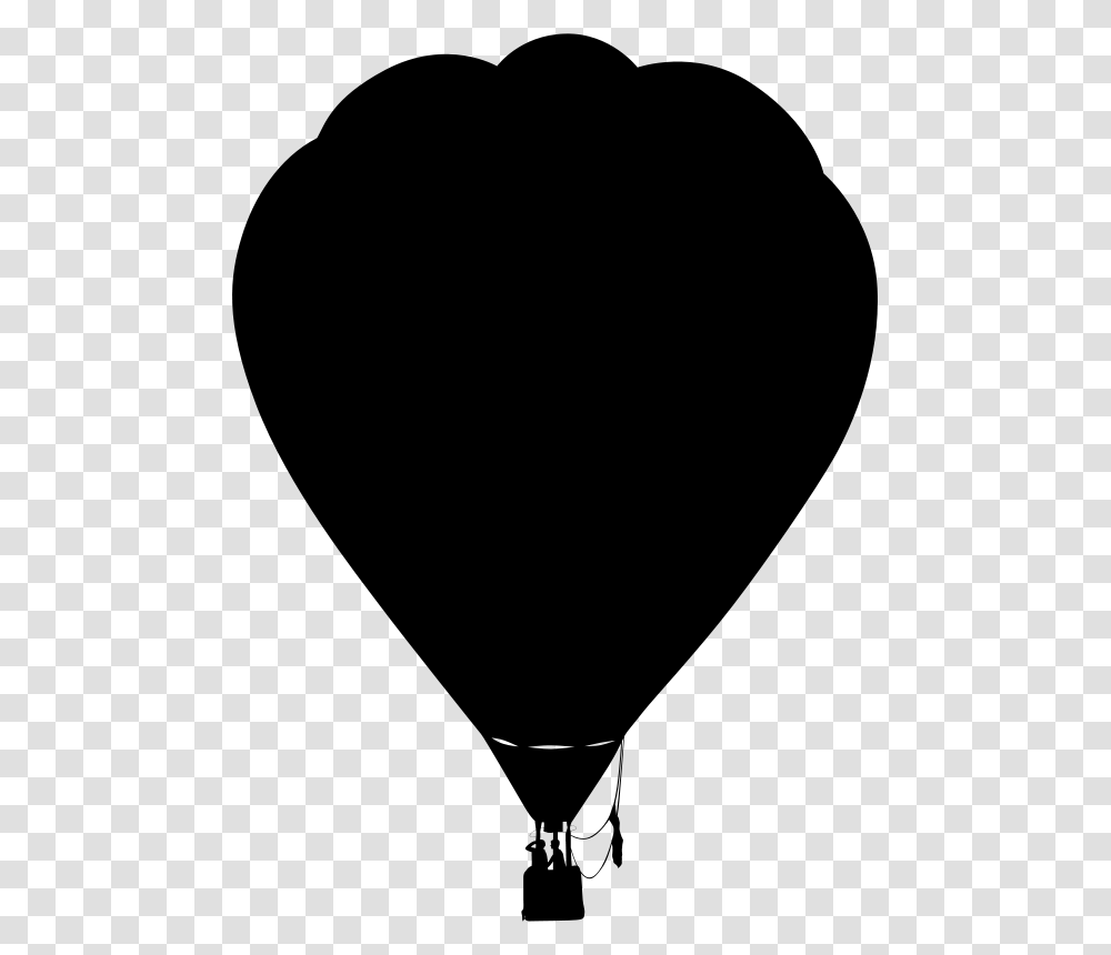 Free Clipart Hot Air Balloon Outline Silhouette Clue, Gray, World Of Warcraft Transparent Png