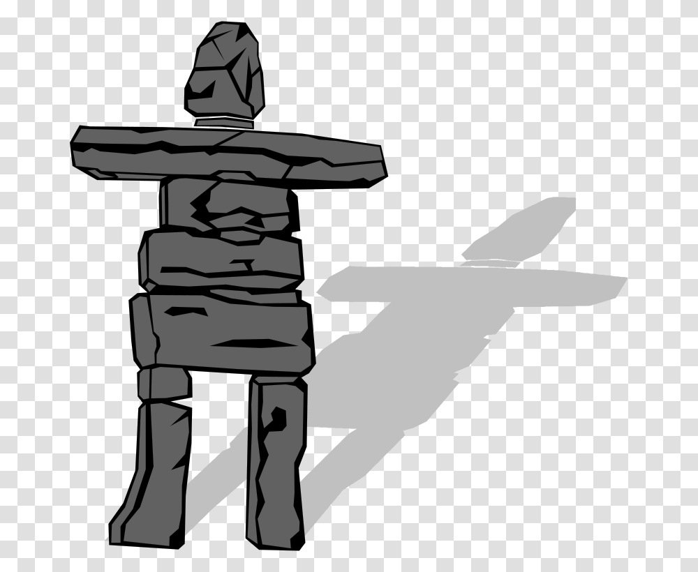 Free Clipart Inukshuk Gerald G, Person, Stencil, Silhouette, Ninja Transparent Png