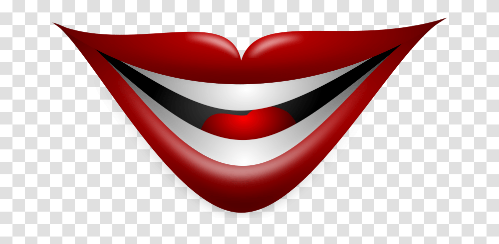 Free Clipart Joker Smile, Label, Heart, Mouth Transparent Png