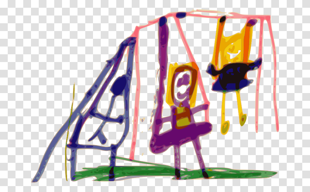 Free Clipart Kindergarten Art Swing Baj, Modern Art, Doodle, Drawing Transparent Png
