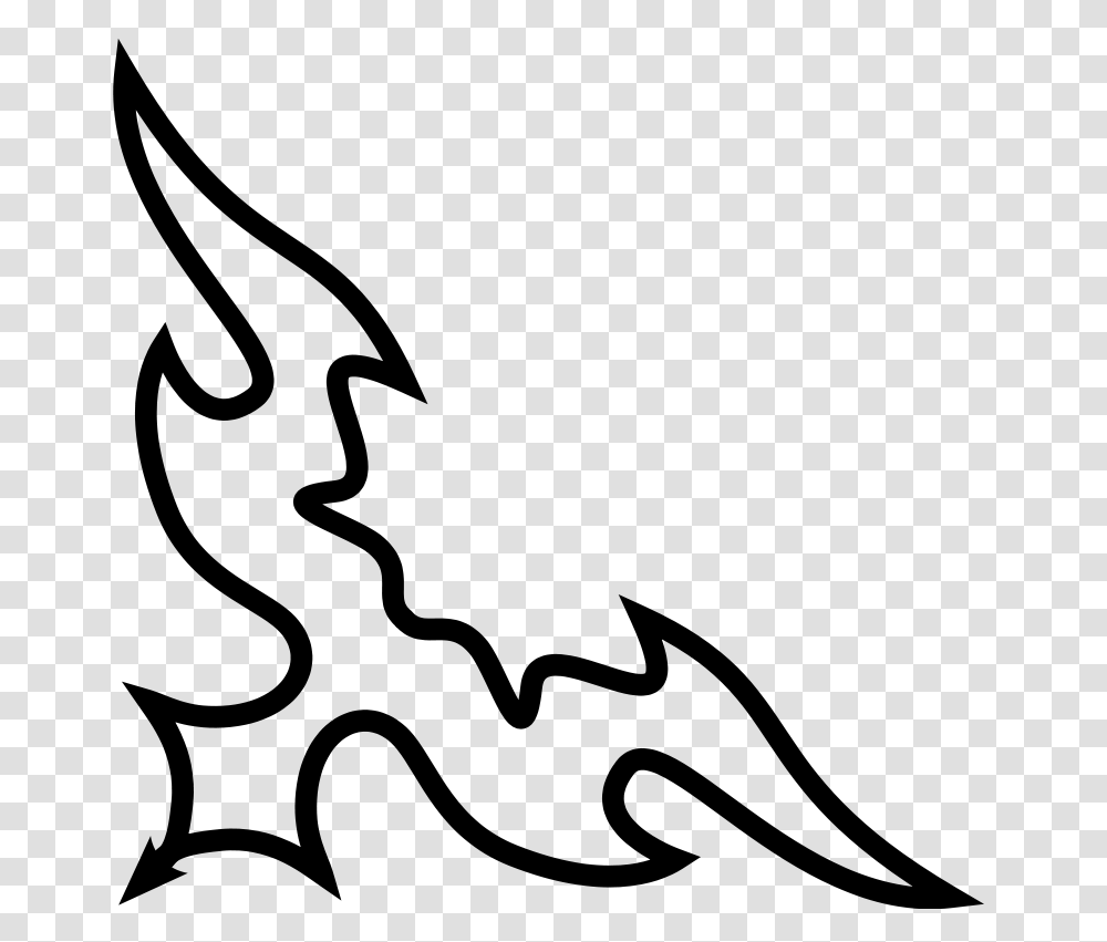 Free Clipart Left Bottom Tribal Anonymous, Gray, World Of Warcraft Transparent Png