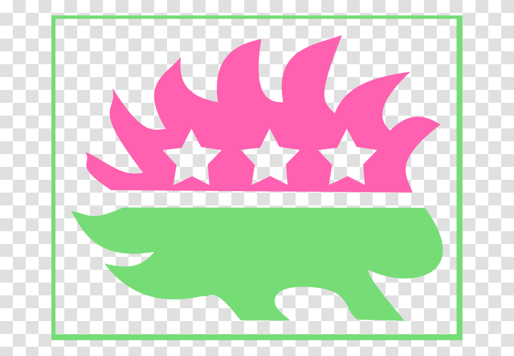 Free Clipart Libertarian Porcupine Background Border, Plant, Star Symbol, Emblem Transparent Png