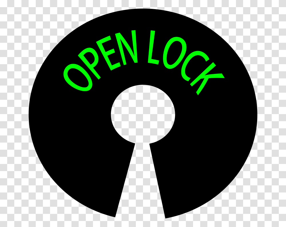 Free Clipart Logo Open Lock, Light, Neon, Word Transparent Png