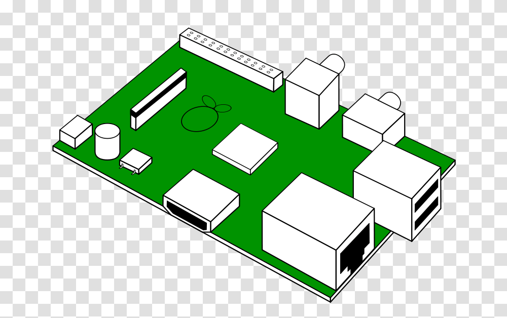 Free Clipart Looks Like Raspberry Pi Printed Circuit Board Mawoki, Green, First Aid, Electronics, Building Transparent Png