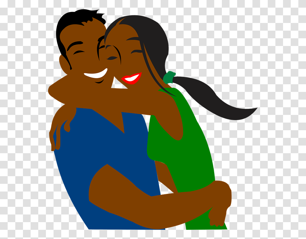 Free Clipart Man And Woman Hugging, Person, Leisure Activities, Light Transparent Png
