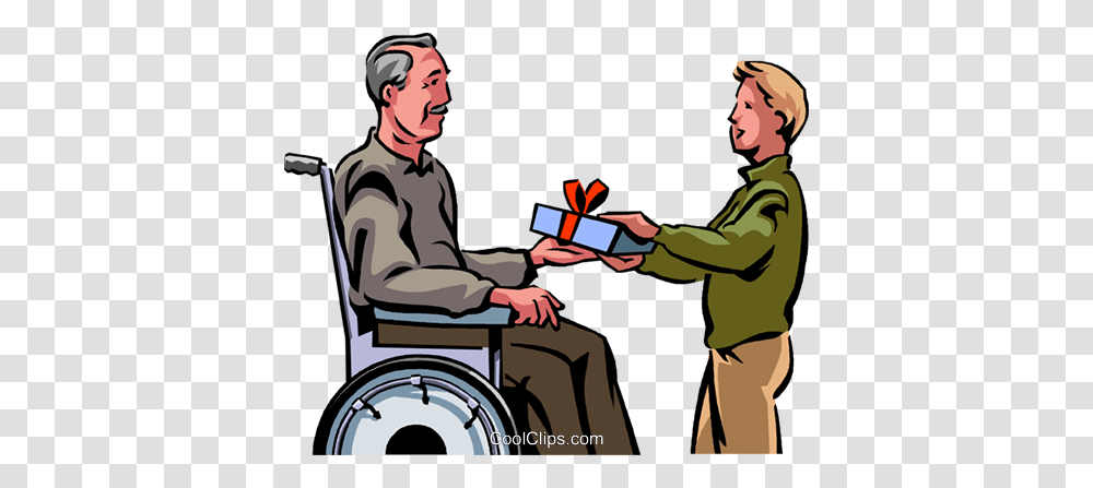 Free Clipart Man Giving Clip Art Images, Chair, Furniture, Person, Human Transparent Png