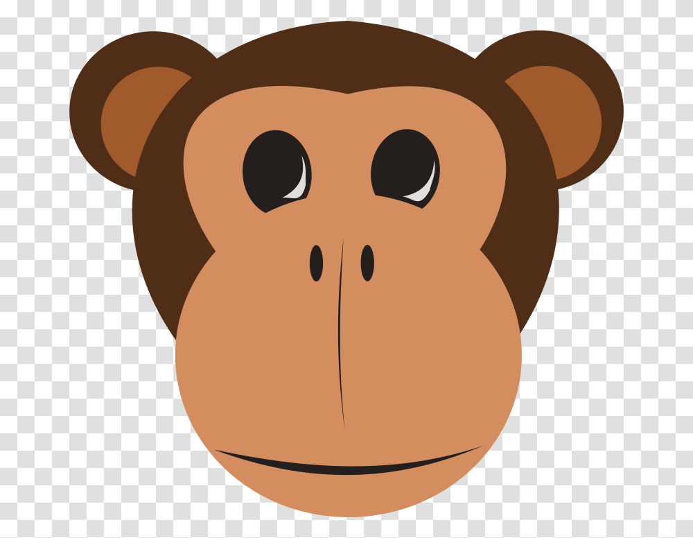 Free Clipart Monkey Face Animals Crafts Monkey, Food, Bread, Plush, Toy Transparent Png