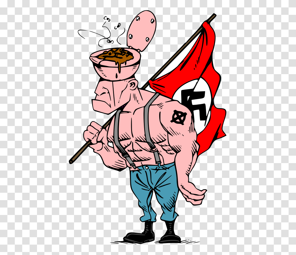 Free Clipart Nazi Skinhead Liftarn, Person, Hand, Astronaut, Chef Transparent Png