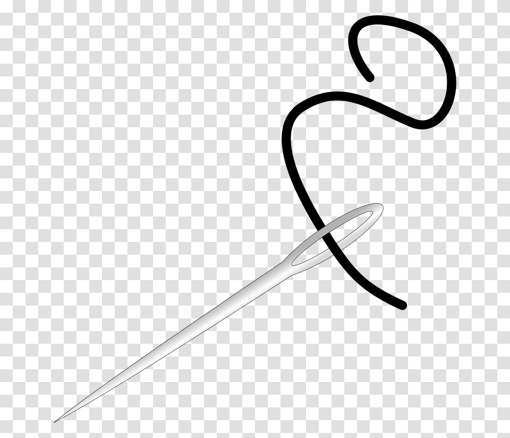 Free Clipart Needle And String Agony, Weapon, Weaponry, Cutlery, Spear Transparent Png