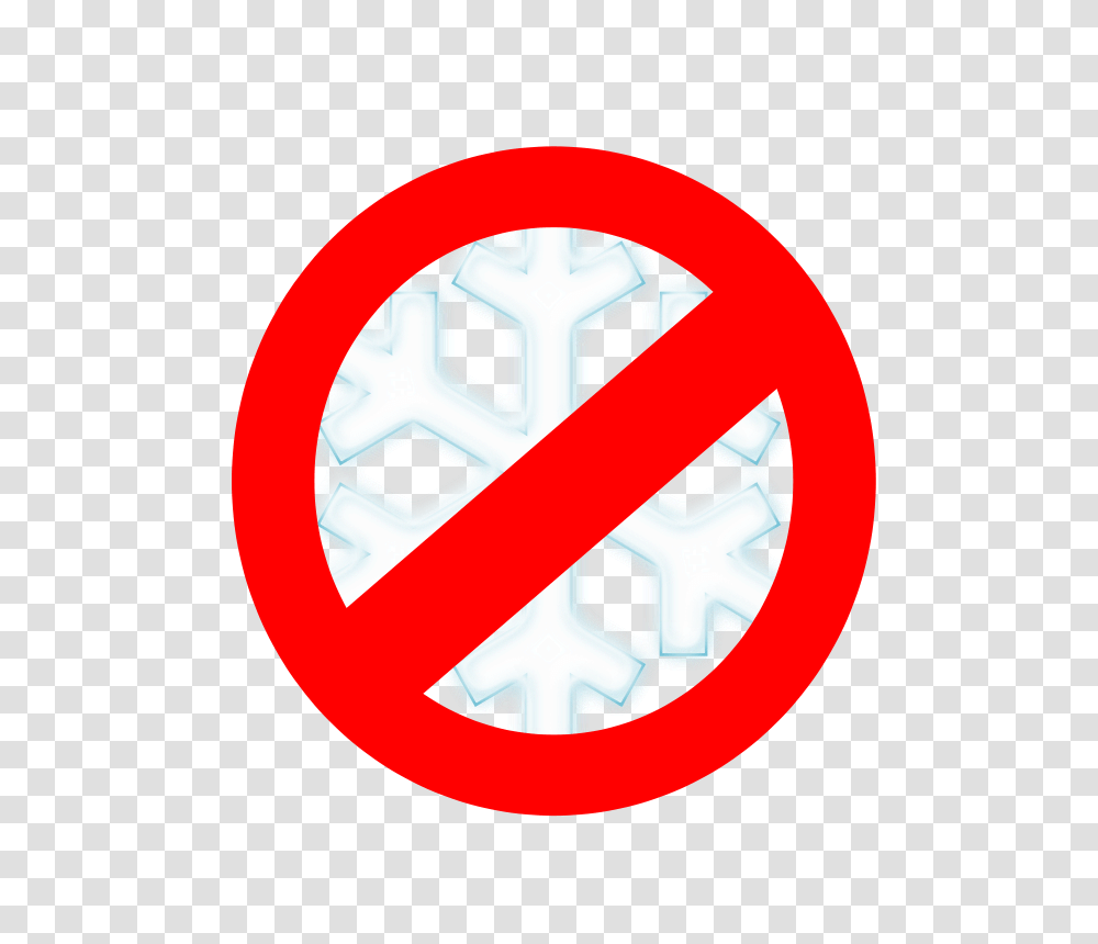 Free Clipart No To Snow, Sign, Road Sign Transparent Png